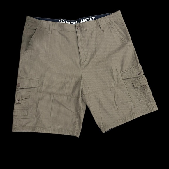 monument Other - Monument Men’s Tan Big & Tall Size Cargo Utility  Shorts -size 44